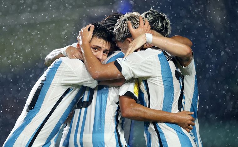 Argentina Sub-17 goleó 5 a 0 a Venezuela (Foto: @Argentina).
