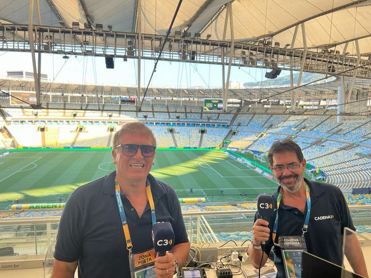 Cadena 3 presente en el Maracaná.