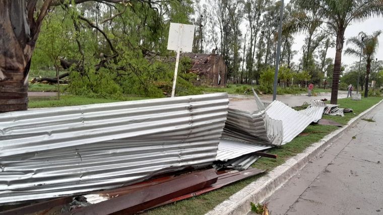 Una cola de tornado azotó al norte de Santa Fe
