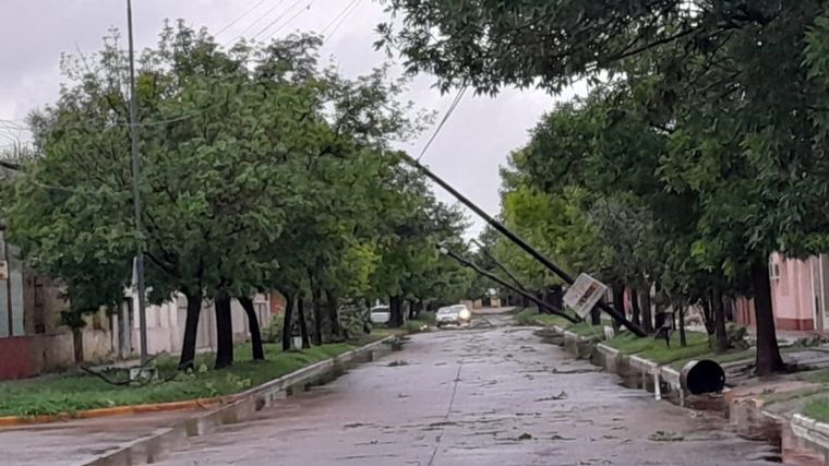 Una cola de tornado azotó al norte de Santa Fe
