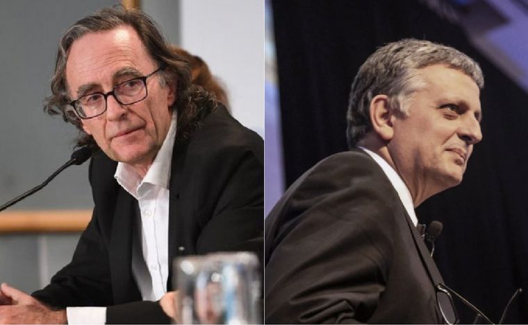 Osvaldo Giordano, a Anses; Horacio Marín, a YPF.