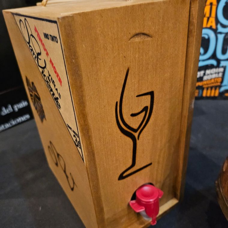 FOTO: Vino bag in box de la bodega Giaquinta. 