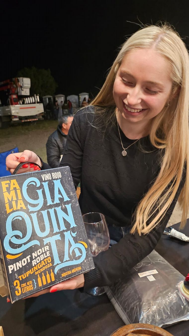 Vino bag in box de la bodega Giaquinta. 