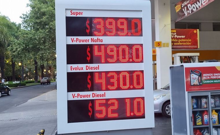 FOTO: Los nuevos precios de Shell tras los aumentos.