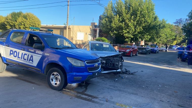 Robo, persecución y choque en barrio Patricios