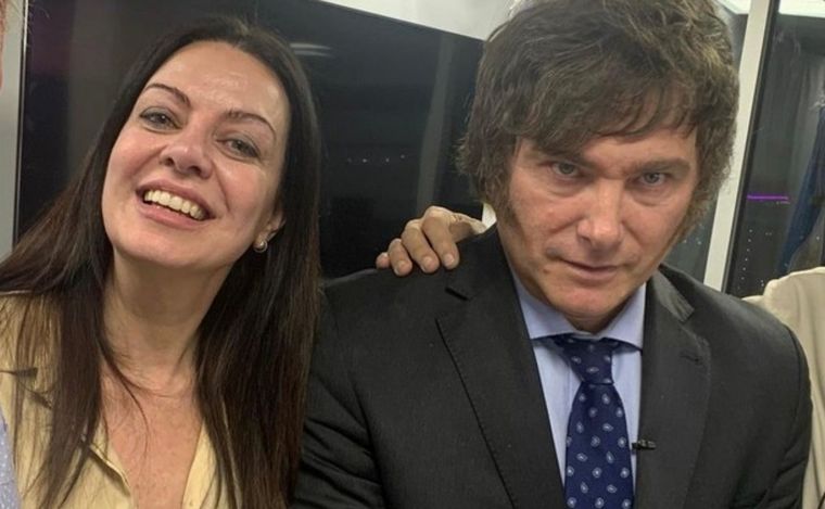 FOTO: Javier Milei junto a Sandra Pettovello, quien será ministra de Capital Humano.
