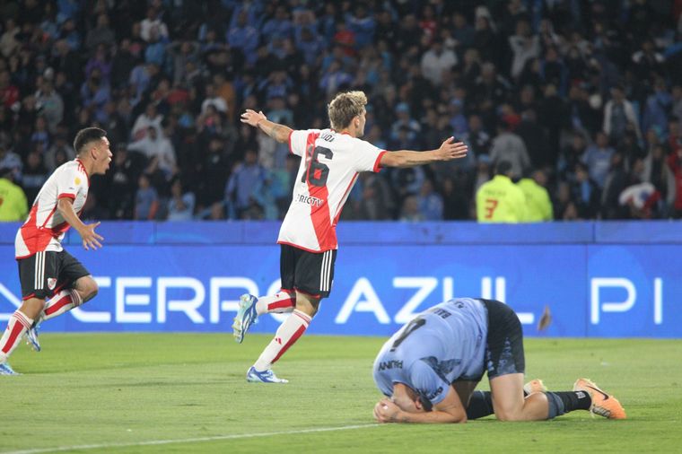 Facundo Colidio marcó el gol agónico del triunfo de River sobre Belgrano.