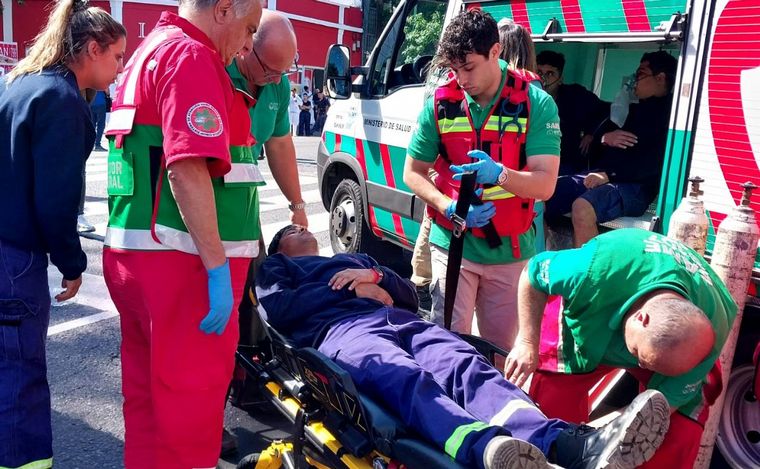 Trabaja el SAME en el lugar.