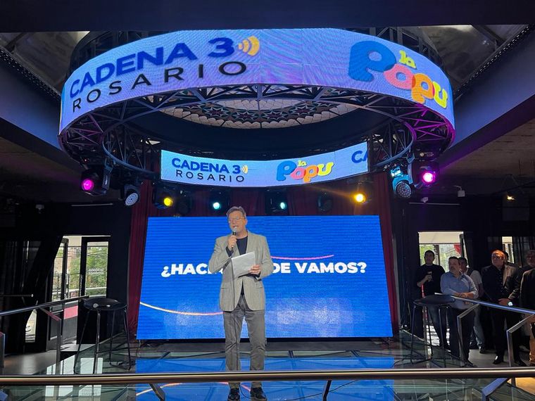 Guillermo Hemmerling, en el evento de Cadena 3 en La Mona Museo Bar. 