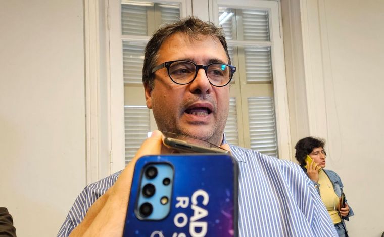 Sebastián Chale tras la reunión con los estacioneros.