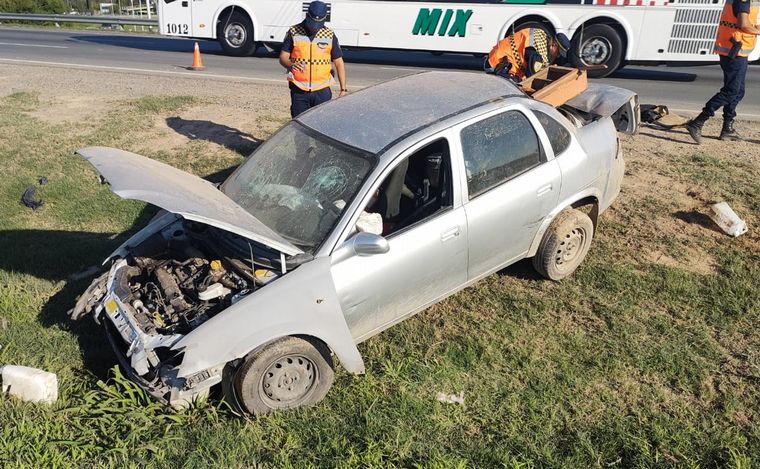 Accidente en Av. Circunvalación. (Foto: Fernando Barrionuevo/Cadena 3)