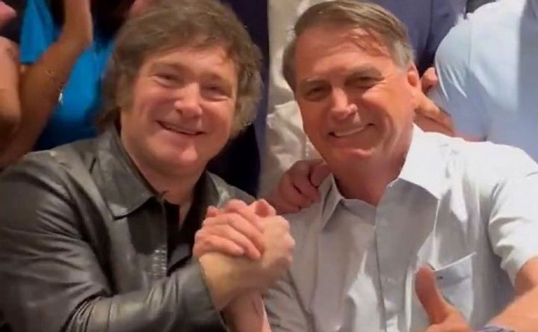 Jair Bolsonaro se reunió con Javier Milei y su Gabinete.