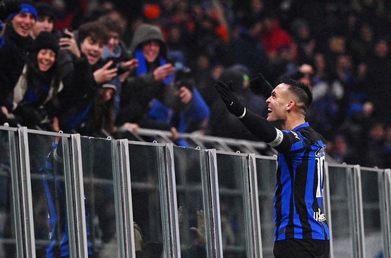 Lautaro Martínez sigue imparable: hizo un gol y se anotó un nuevo récord