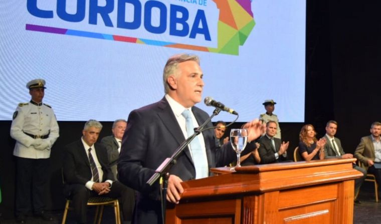 Martín Llaryora, en el acto que presidió en la capital alterna de la provincia. 