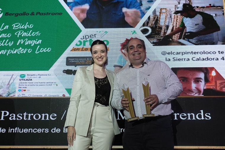 FOTO: Bergallo & Pastrone premio Eikon de Oro por su trabajo con el deporte