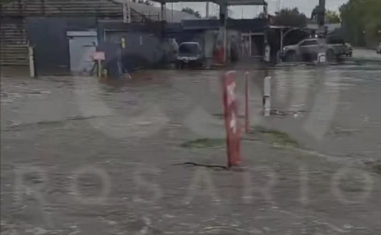Fuertes lluvias en El Trébol