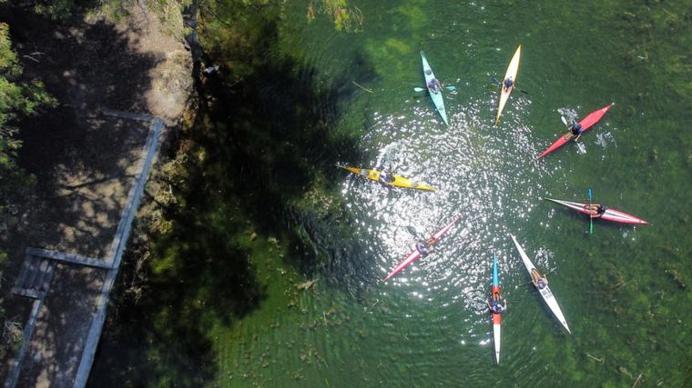 Canotaje adaptado en el Parque Sarmiento (Foto: @canotajecordoba)