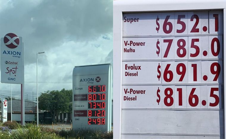 FOTO: Sube precio de combustibles en Rosario por tercera vez en menos de una semana.