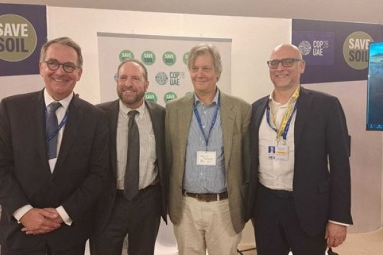 Embajador del campo. Pereda advirtió la gravedad del cambio climático. 