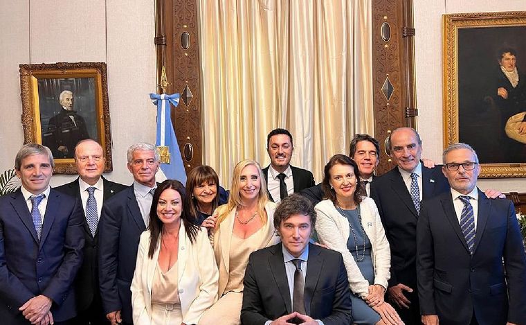 El Gabinete de Javier Milei. (Foto: NA)