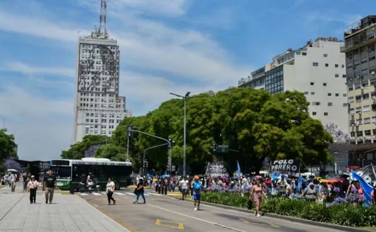 La Ciudad de Buenos Aires, escenario habitual de protestas y piquetes.