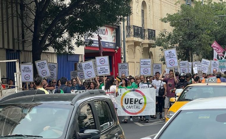 Uepc se moviliza por el centro cordobés.