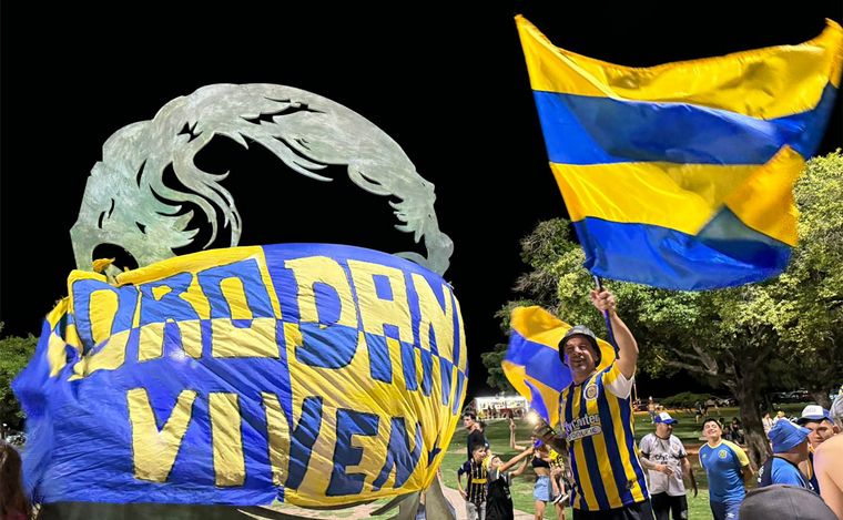 Fiesta auriazul: Central es campeón y así se festeja en Rosario.