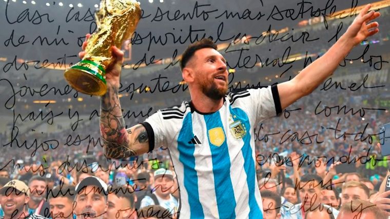 FOTO: Messi y la copa del mundo, la foto más esperada.