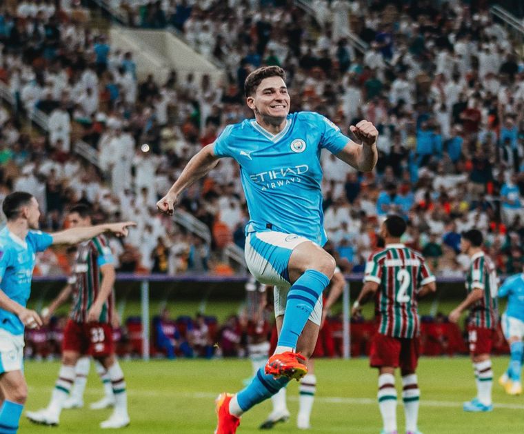 Julián Álvarez brilló en la final.