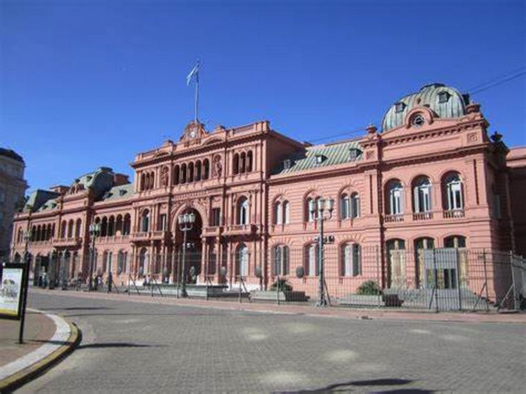 FOTO: Casa Rosada, sede del gobierno argentino.
