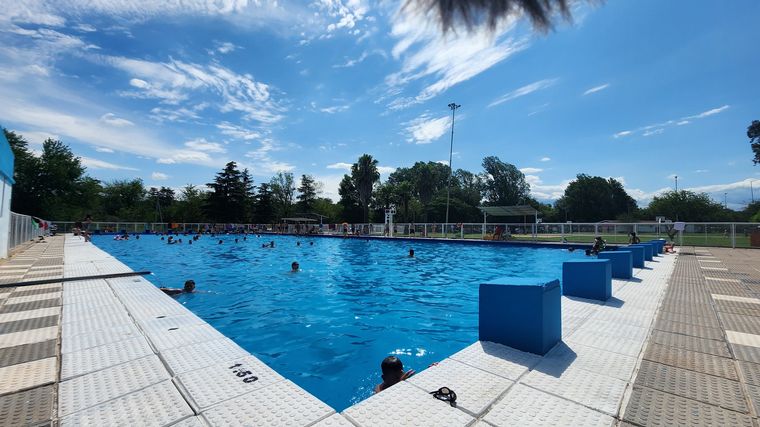 El camping del Parque General San Martín.