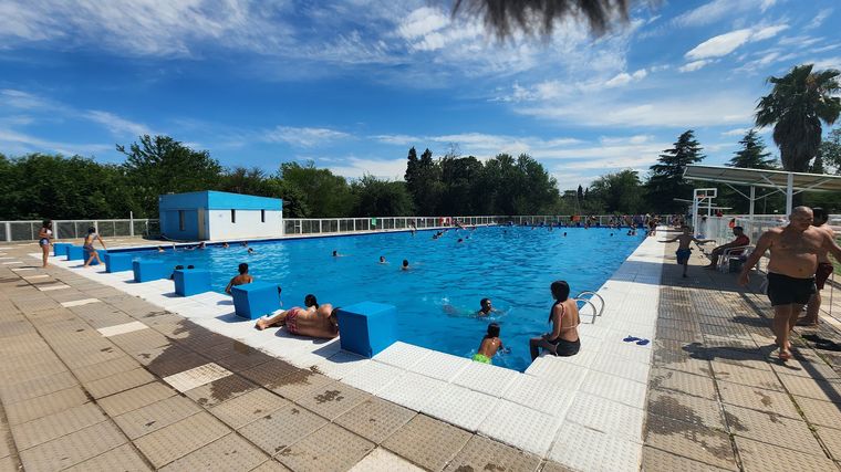 El camping del Parque General San Martín.