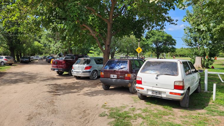 El camping del Parque General San Martín.