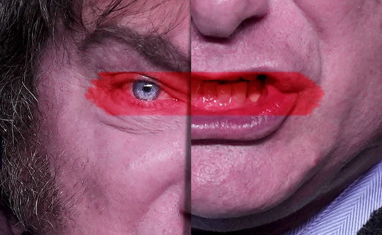 Achicar el Estado, clave del plan Milei (Fotoilustración: Juan Pérez Gaudio).