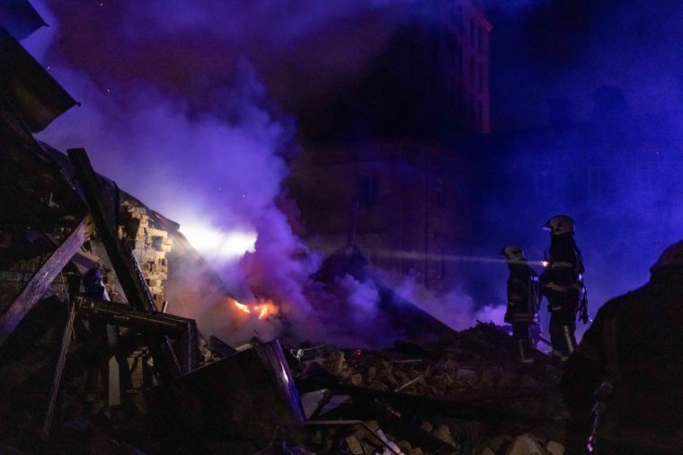 FOTO: Rusia bombardeó las principales ciudades ucranianas. (Foto: NA)
