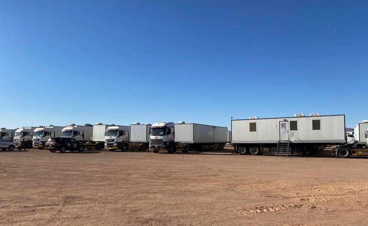 Los 'dormis' del personal de A.S.O., los trabajadores del Dakar