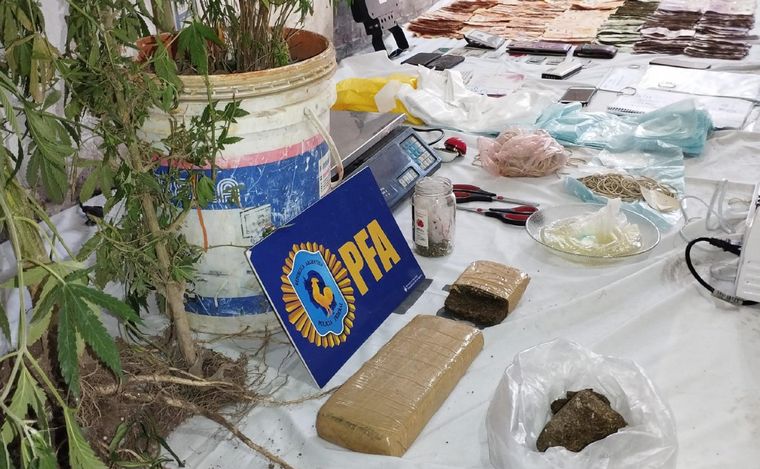 Operativo antidrogas en Bajo Pueyrredón. (Foto: Policía Federal)