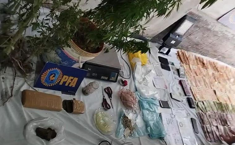 Operativo antidrogas en Bajo Pueyrredón. (Foto: Policía Federal)