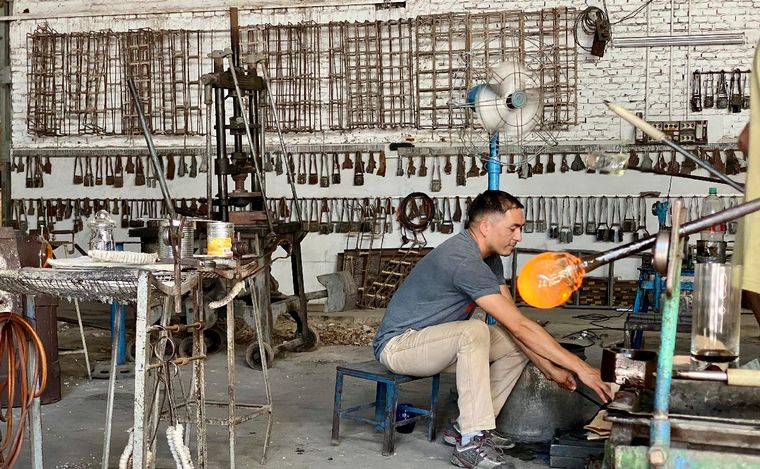 Cristalería San Carlos, en Santa Fe. (Foto: Matías Arrieta/Cadena 3)