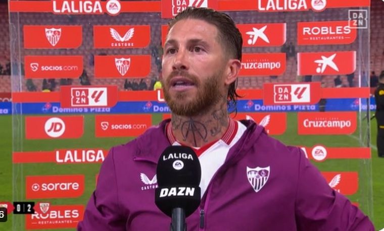 Sergio Ramos, defensor del Sevilla (Foto: captura de video)