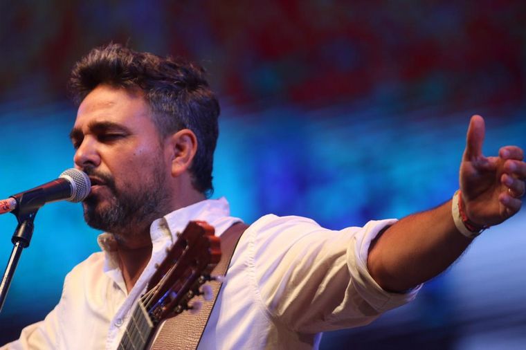 Emiliano Zerbini en el Festival de la Doma de Jesús María. (Daniel Cáceres/Cadena 3)