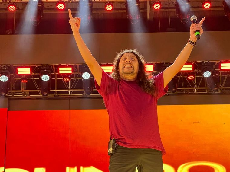 Facundo Toro en la tercera noche de Jesús María.
