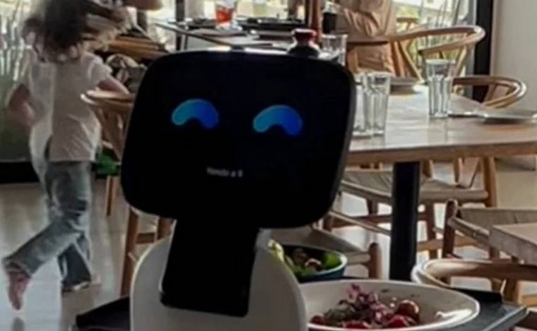 FOTO: Caio, el primer robot mozo de Sudamérica está en Punta del Este.