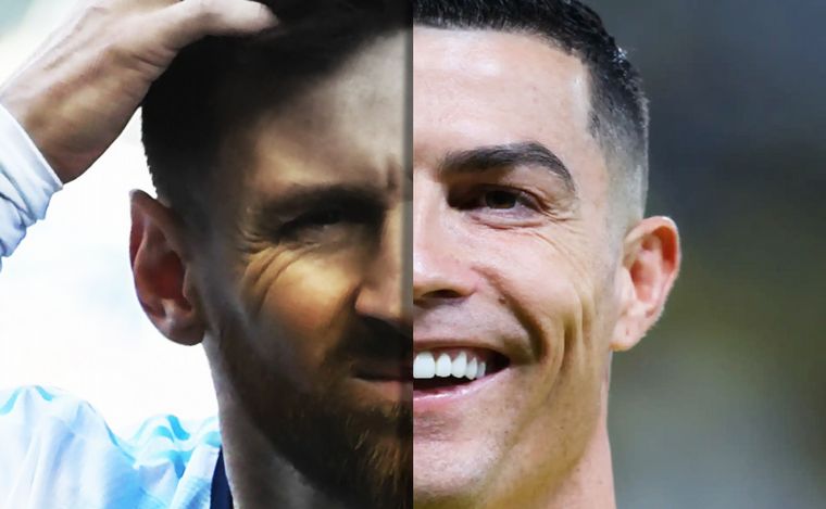 Lionel Messi y Cristiano Ronaldo.