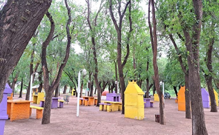 El camping del balneario.