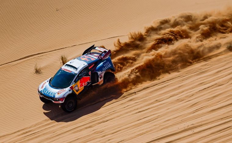 Al Attiyah fue una fiera en la arena y no especuló con la posición de largada