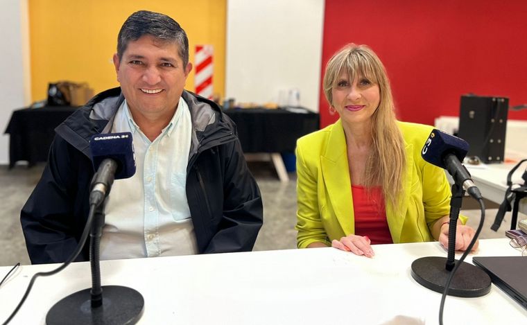 Dardo Zanotti y Silvia Rocchietti, secretario de Gobierno e intendenta de Santa María