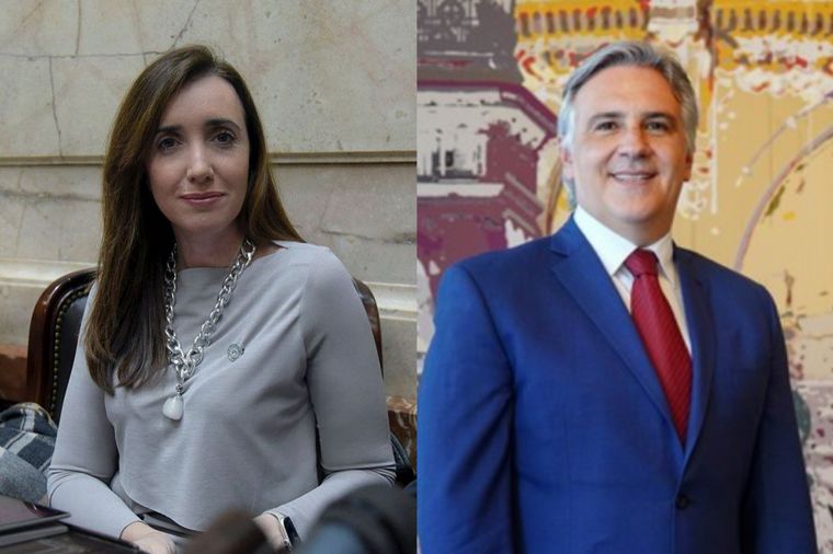 Victoria Villarruel se reunió con el gobernador de Córdoba Martín Llaryora.