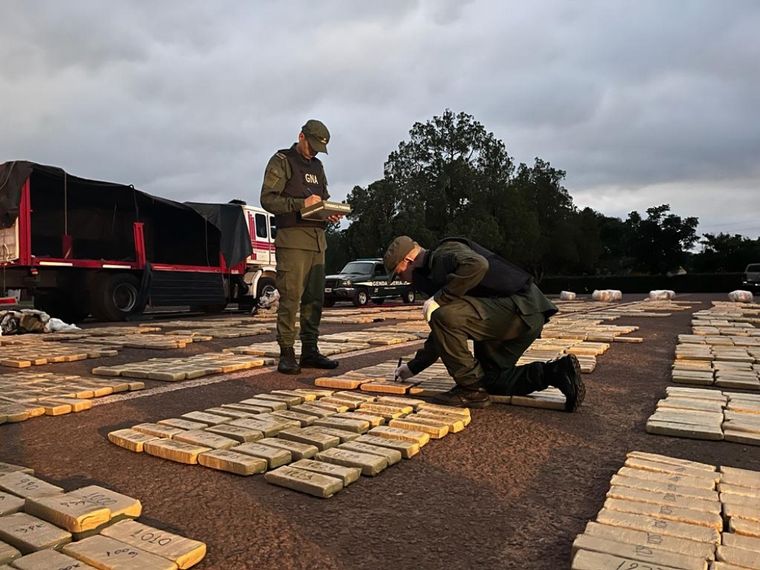 Secuestraron más de 2.800 kilos de marihuana en Misiones.