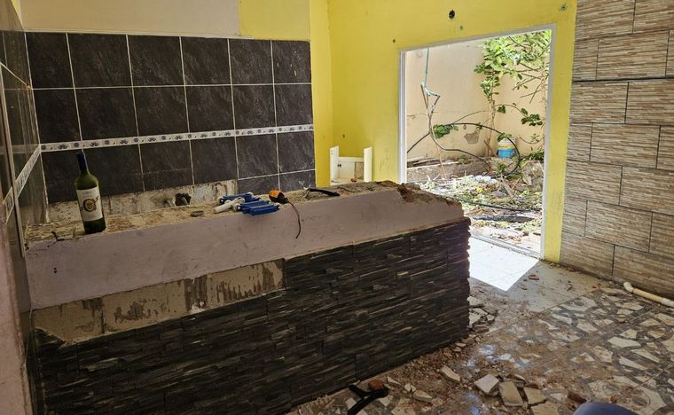 Uno de los búnkeres vinculados a Francisco Riquelme en barrio Ludueña. 